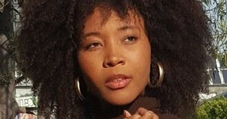 Hoop Earrings in Gold Matte Brush Finish: 2"