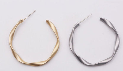 Gold Filled Twisted Hoop Earrings