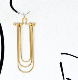 3" Long 'U' Shaped Loop Hoop Earrings 1"X3" Long